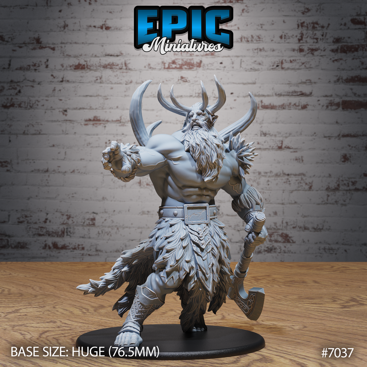 Frost Giant DND TTRPG Resin Model 76mm Base