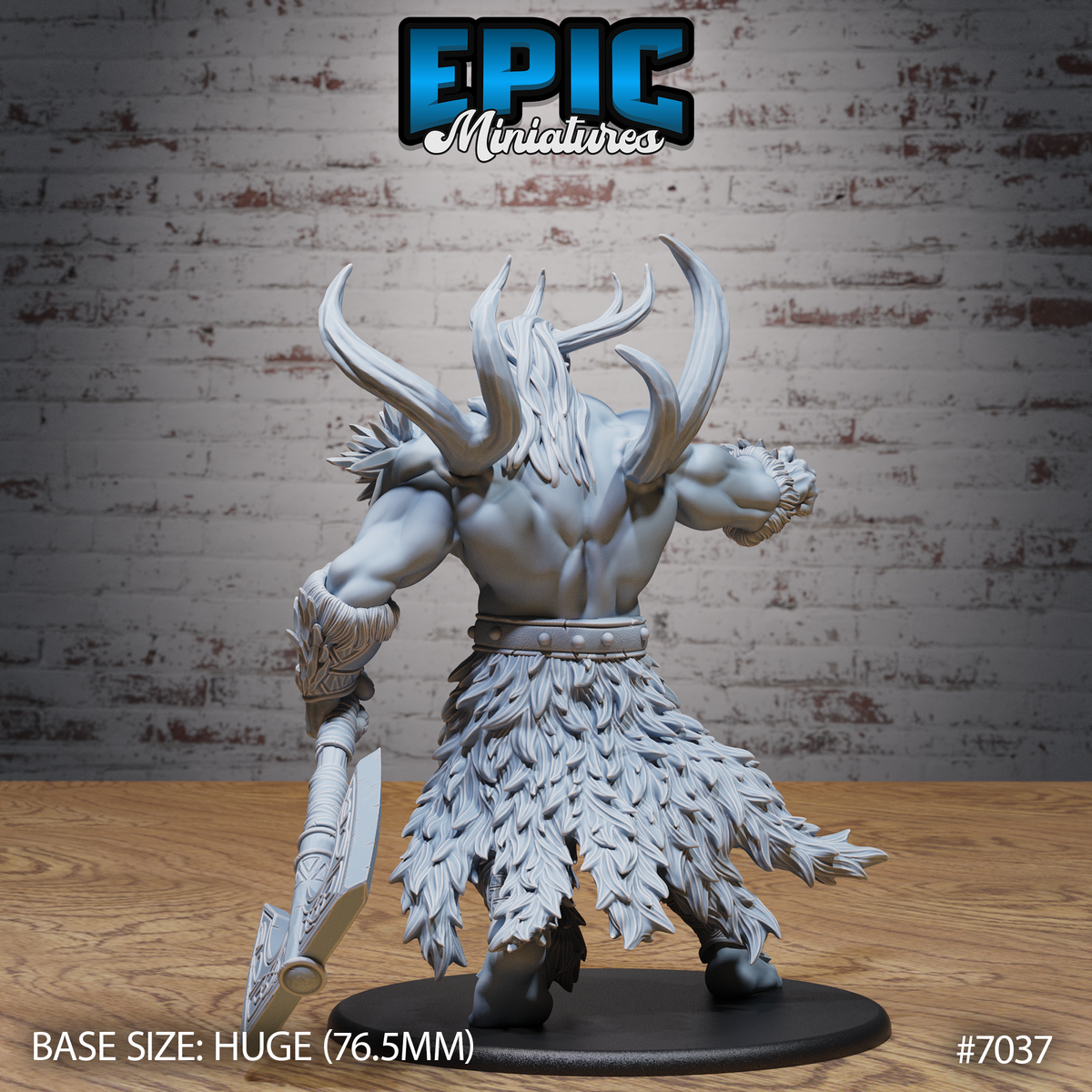 Frost Giant DND TTRPG Resin Model 76mm Base