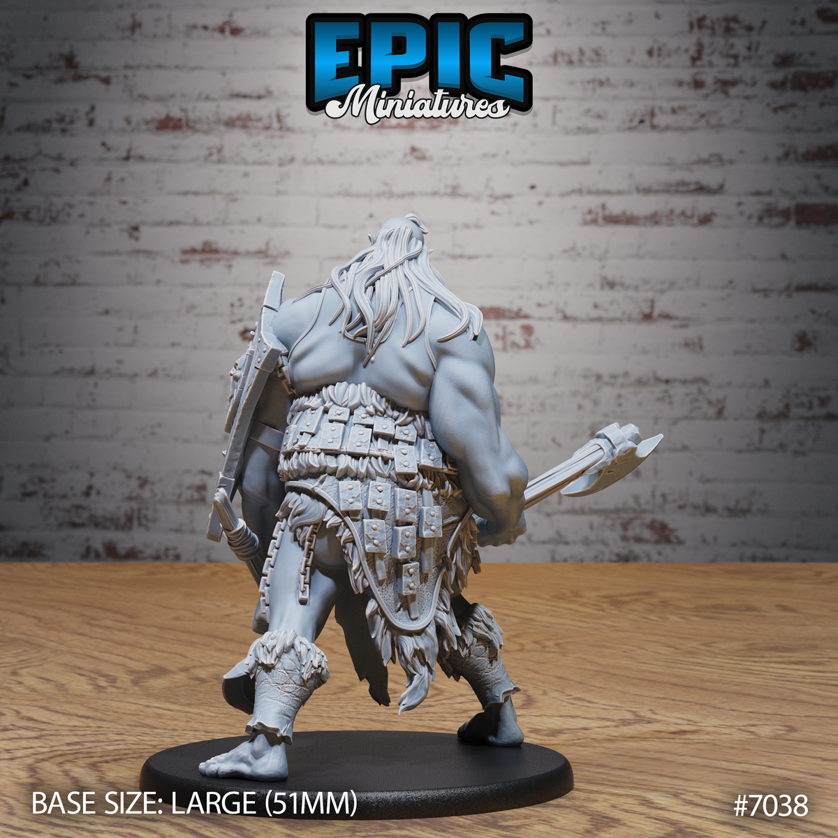 Hill Giantess DND TTRPG Resin Model 51mm Base