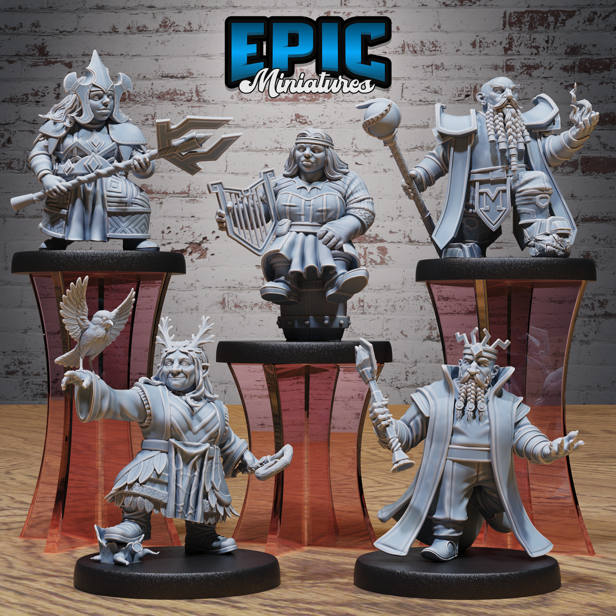 Dwarf Tribe DND TTRPG Resin Miniature 25mm Base