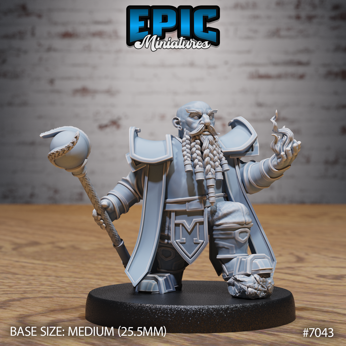 Dwarf Tribe DND TTRPG Resin Miniature 25mm Base