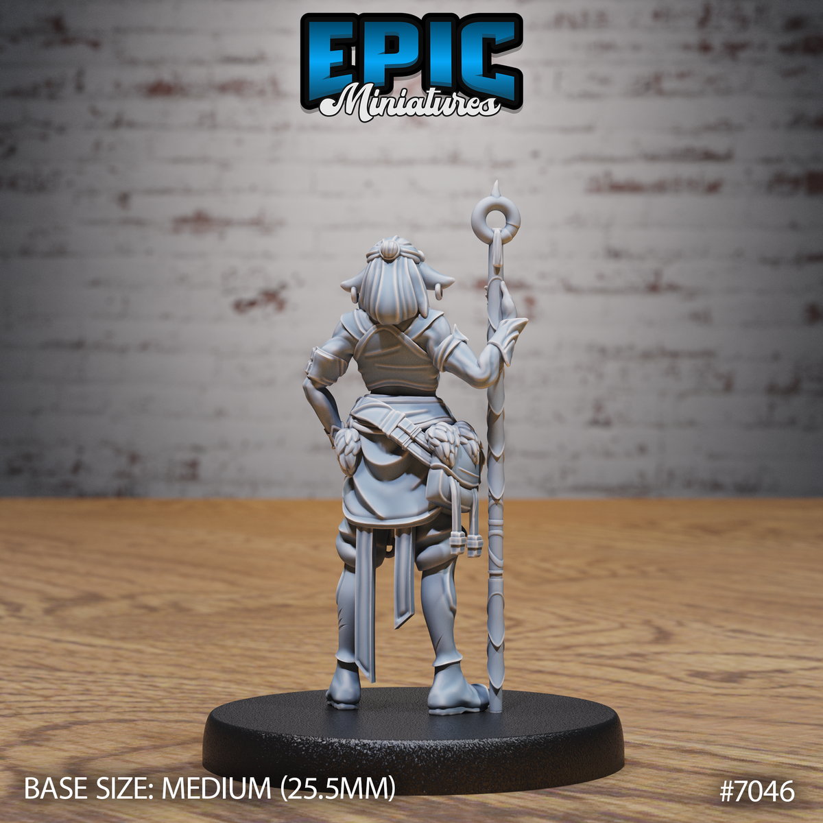 Furbolg Druid DND TTRPG Resin Miniature 25mm Base
