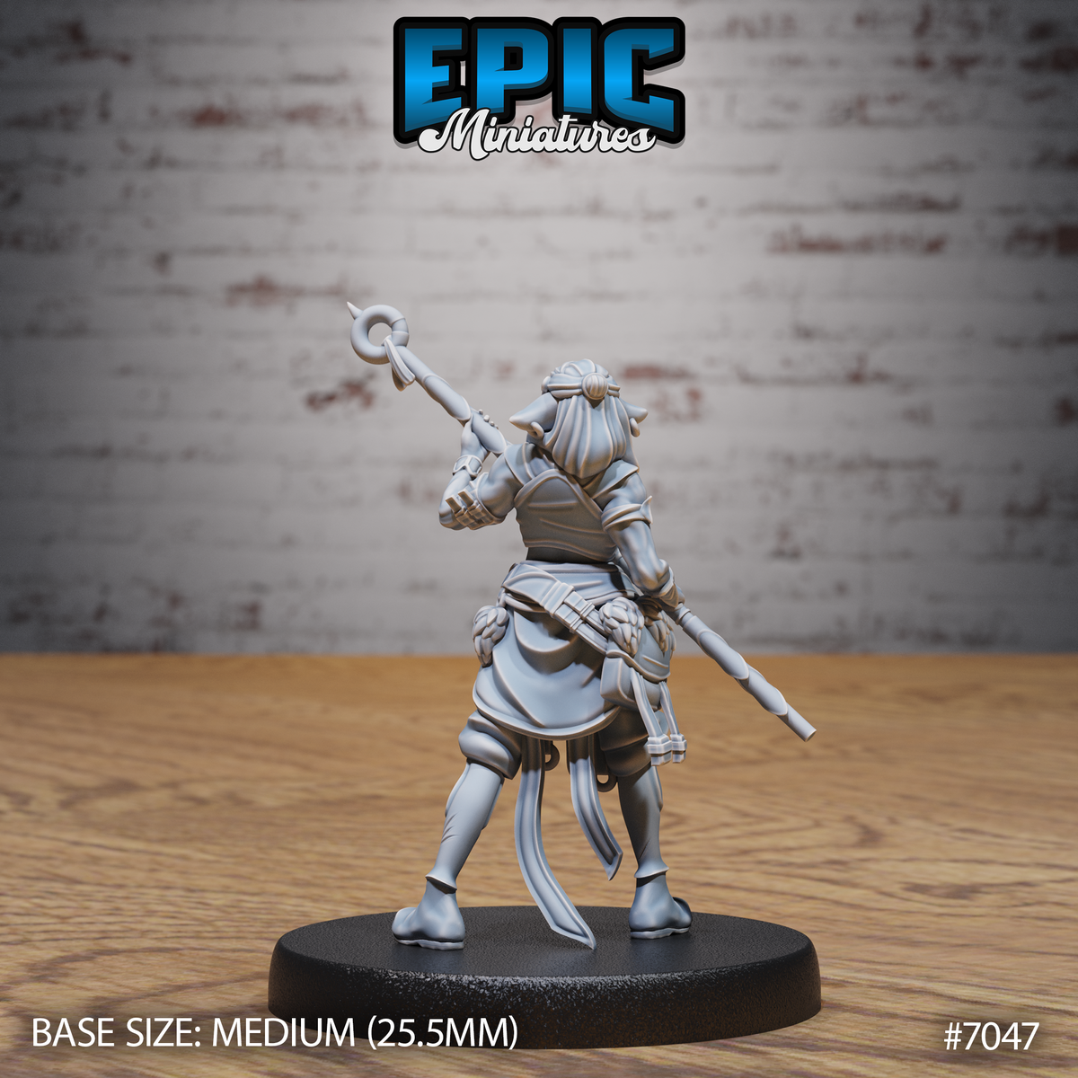 Furbolg Druid DND TTRPG Resin Miniature 25mm Base