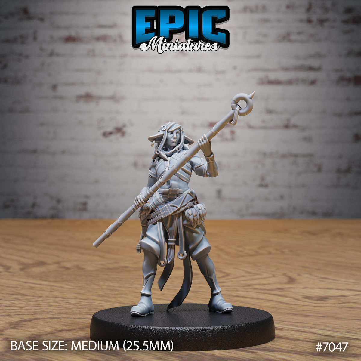 Furbolg Druid DND TTRPG Resin Miniature 25mm Base