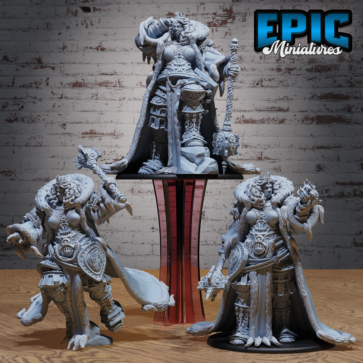 Fire Giantess DND TTRPG Resin Model 76mm Base