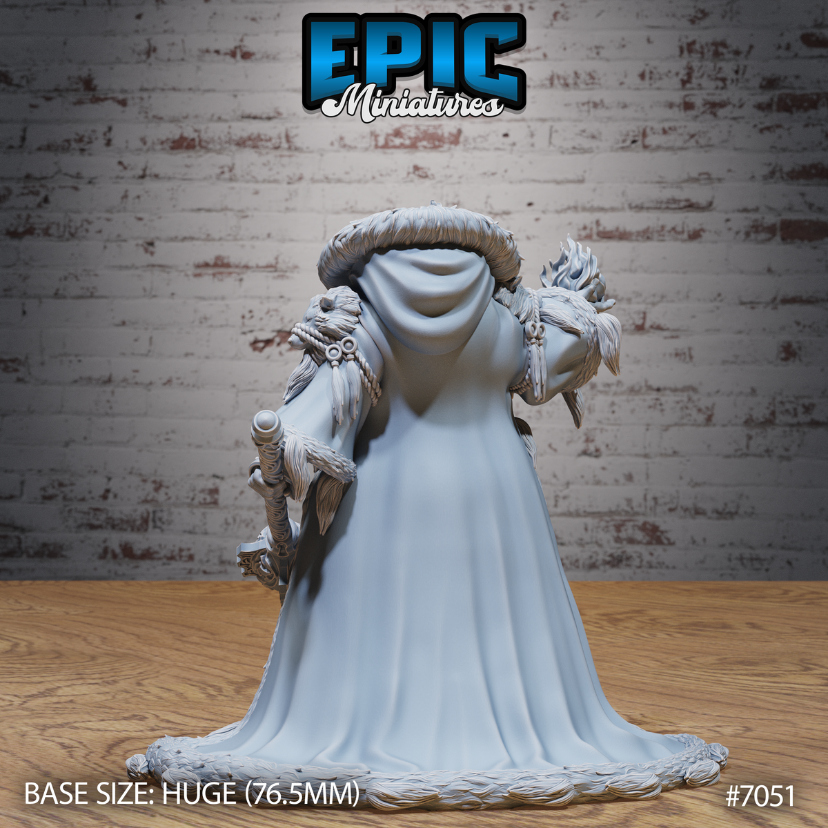 Fire Giantess DND TTRPG Resin Model 76mm Base