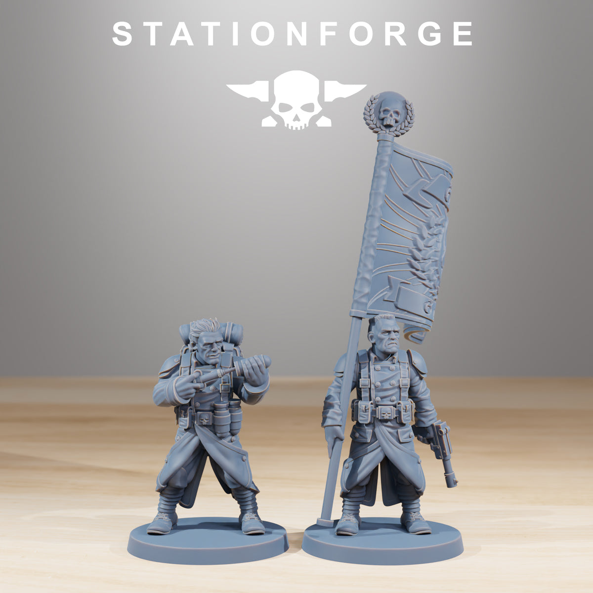 Grim Guard Combatants DND TTRPG Resin Models Squad of 10