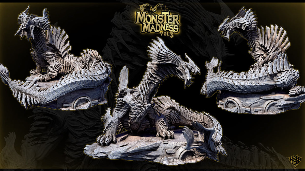 Jinaad Dragon Beast DND TTRPG Resin Model 75mm Base