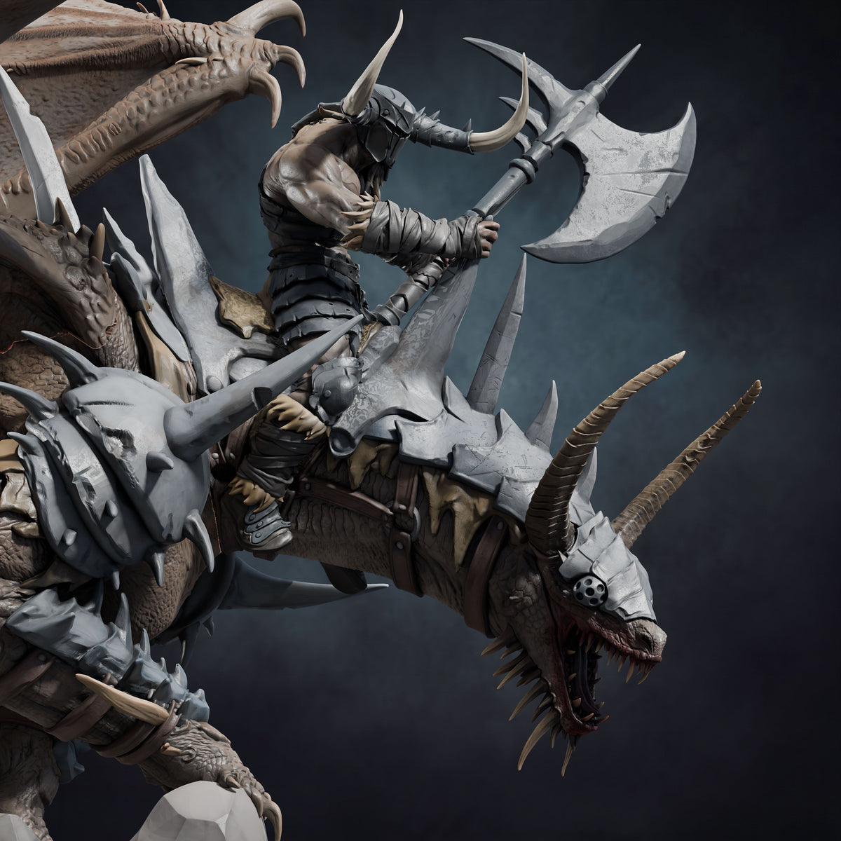 Adult Fang Dragon DND TTRPG Resin Model 75mm Base