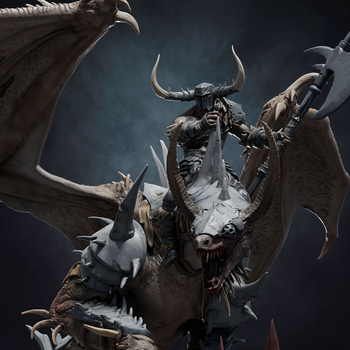 Adult Fang Dragon DND TTRPG Resin Model 75mm Base