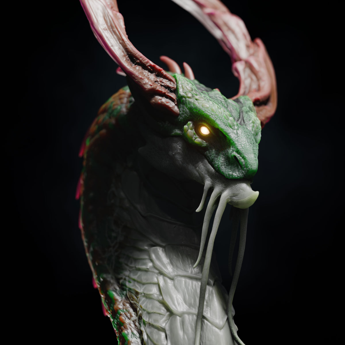 Adult Spirit Dragon DND TTRPG Resin Model 75mm Base