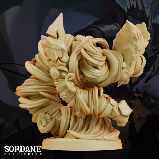 Air Elemental DND Miniature TTRPG Resin Figure 50mm Base