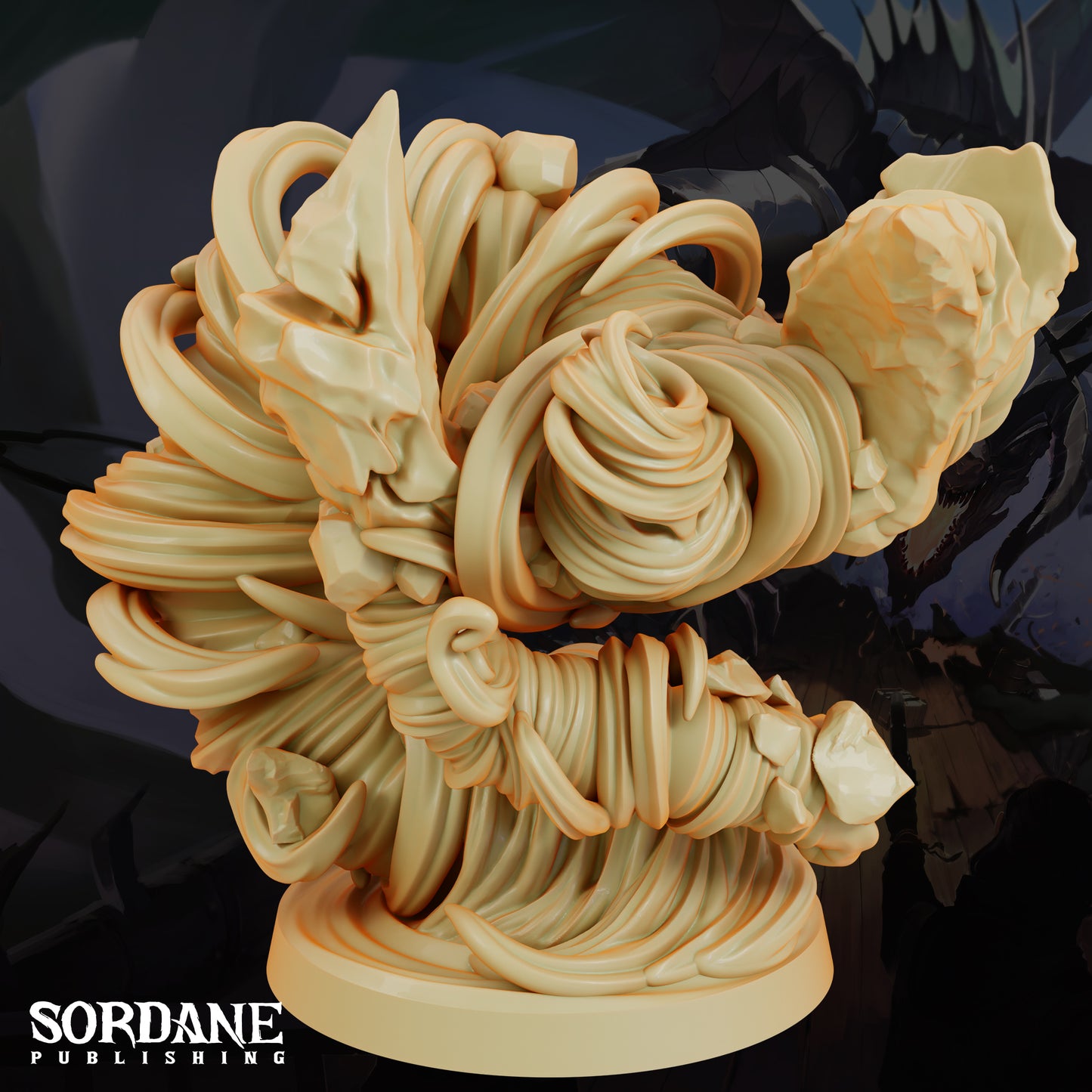 Air Elemental DND Miniature TTRPG Resin Figure 50mm Base