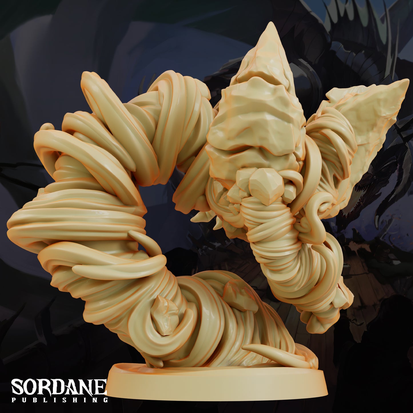 Air Elemental DND Miniature TTRPG Resin Figure 50mm Base
