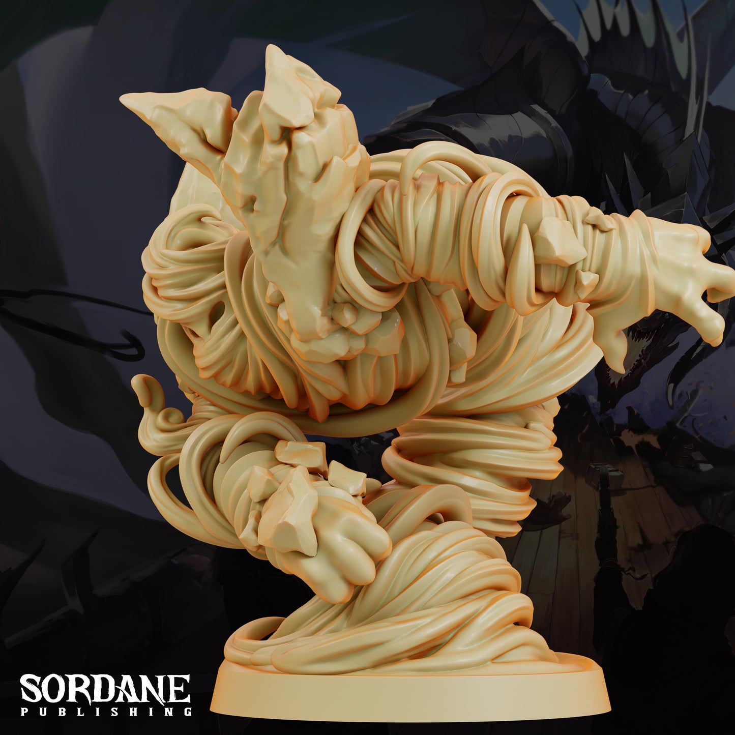 Air Elemental DND Miniature TTRPG Resin Figure 50mm Base