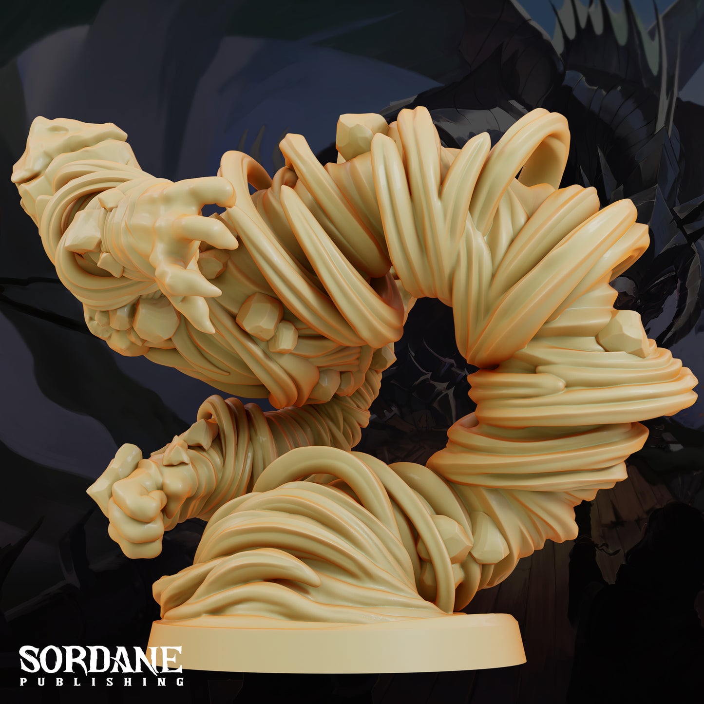 Air Elemental DND Miniature TTRPG Resin Figure 50mm Base