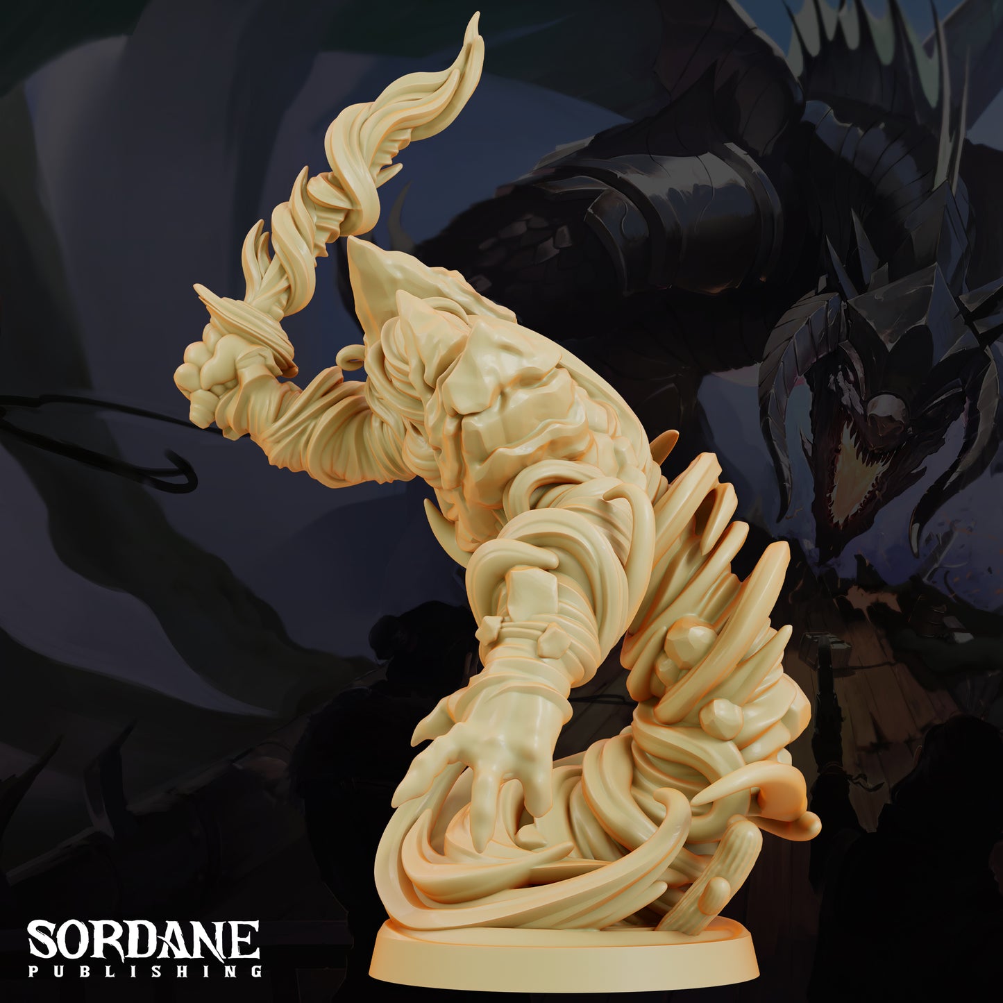 Air Elemental DND Miniature TTRPG Resin Figure 50mm Base