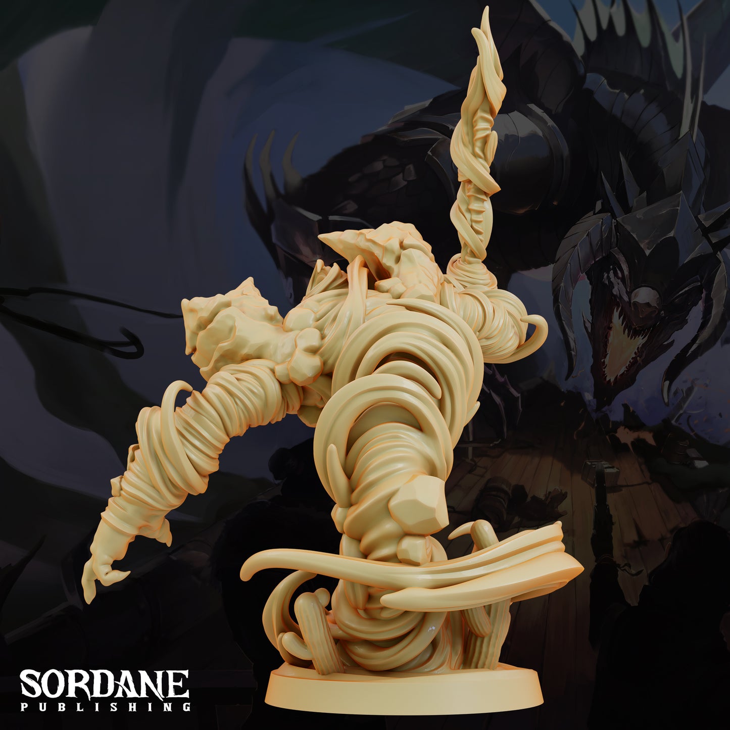 Air Elemental DND Miniature TTRPG Resin Figure 50mm Base