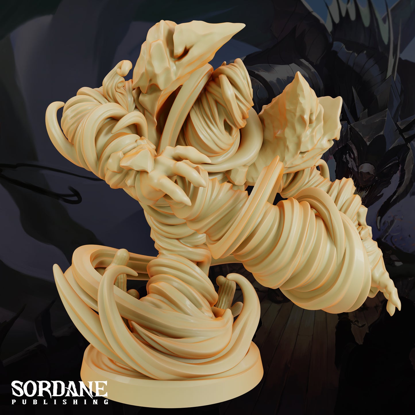 Air Elemental DND Miniature TTRPG Resin Figure 50mm Base