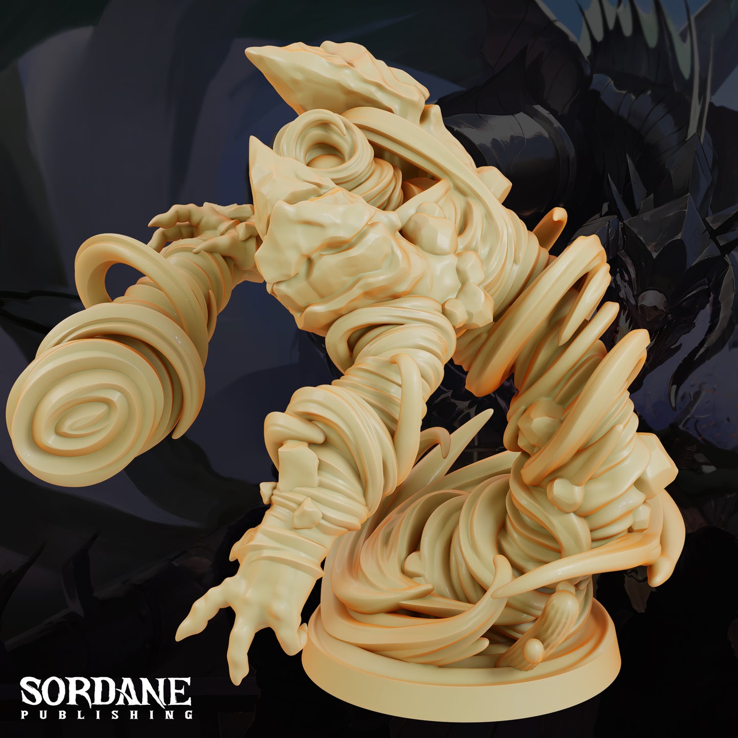 Air Elemental DND Miniature TTRPG Resin Figure 50mm Base