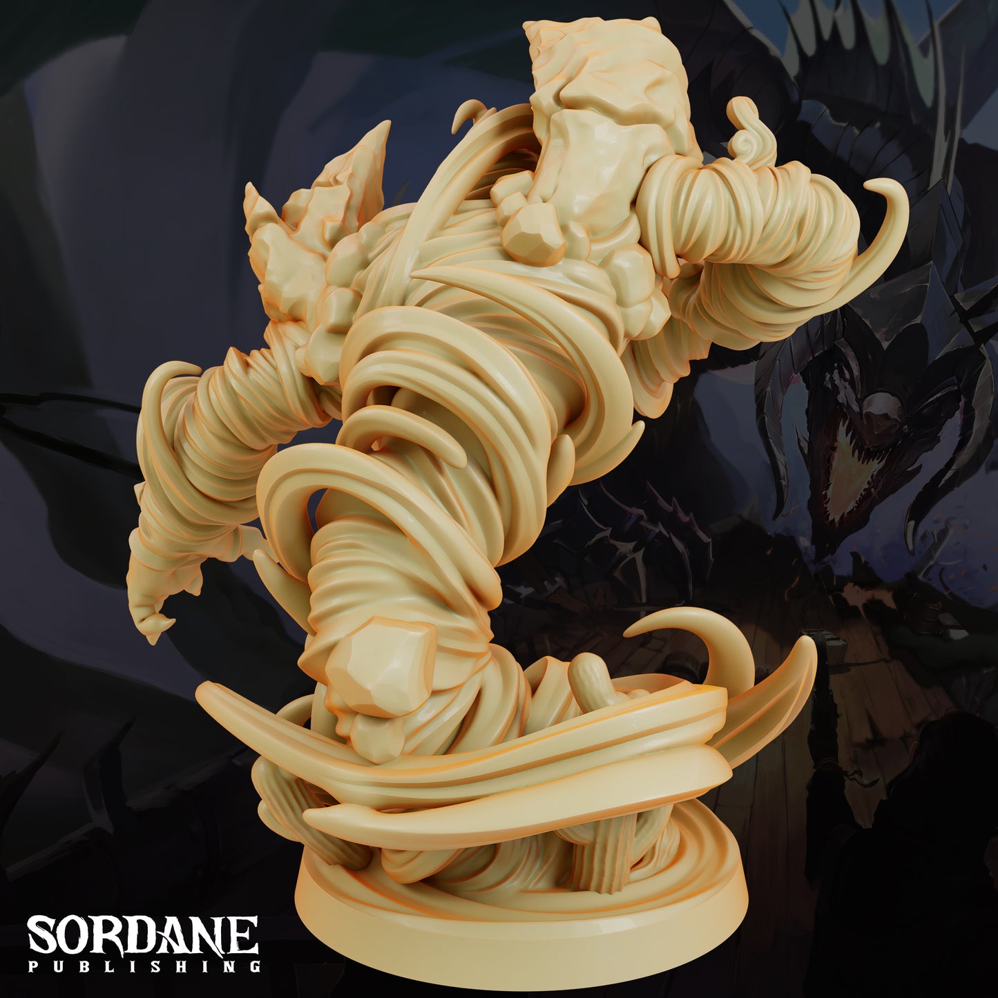 Air Elemental DND Miniature TTRPG Resin Figure 50mm Base