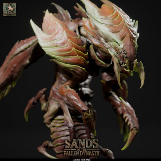 Ankheg | Burrowing Acid-Spitting Monster | Resin Tabletop RPG Figure | 75mm Base