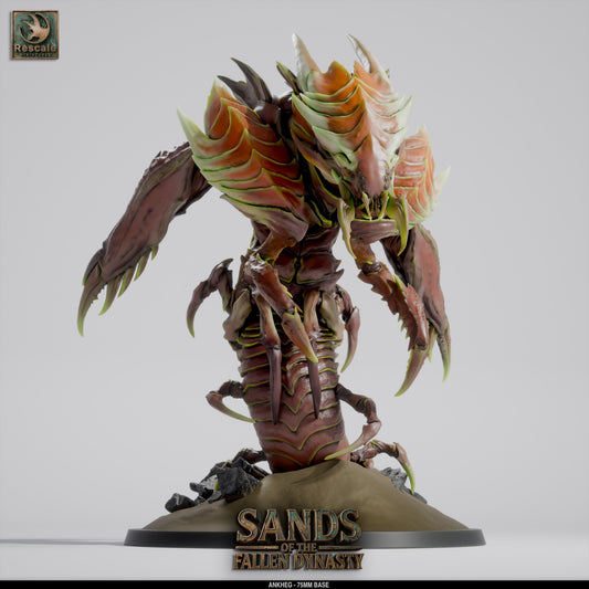 Ankheg | Burrowing Acid-Spitting Monster | Resin Tabletop RPG Figure | 75mm Base