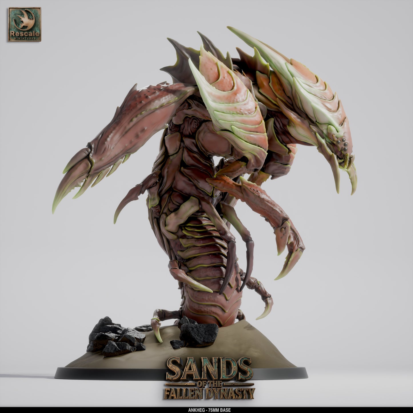 Ankheg | Burrowing Acid-Spitting Monster | Resin Tabletop RPG Figure | 75mm Base