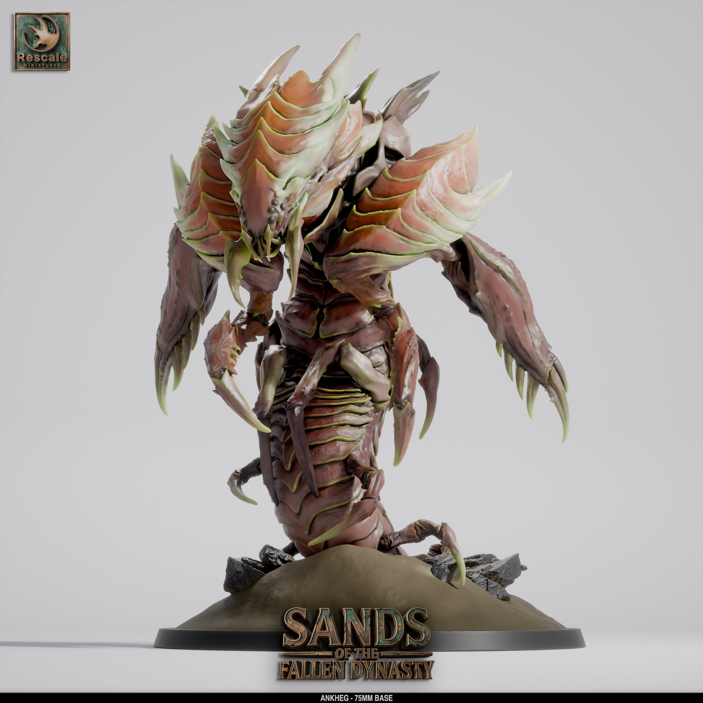 Ankheg | Burrowing Acid-Spitting Monster | Resin Tabletop RPG Figure | 75mm Base