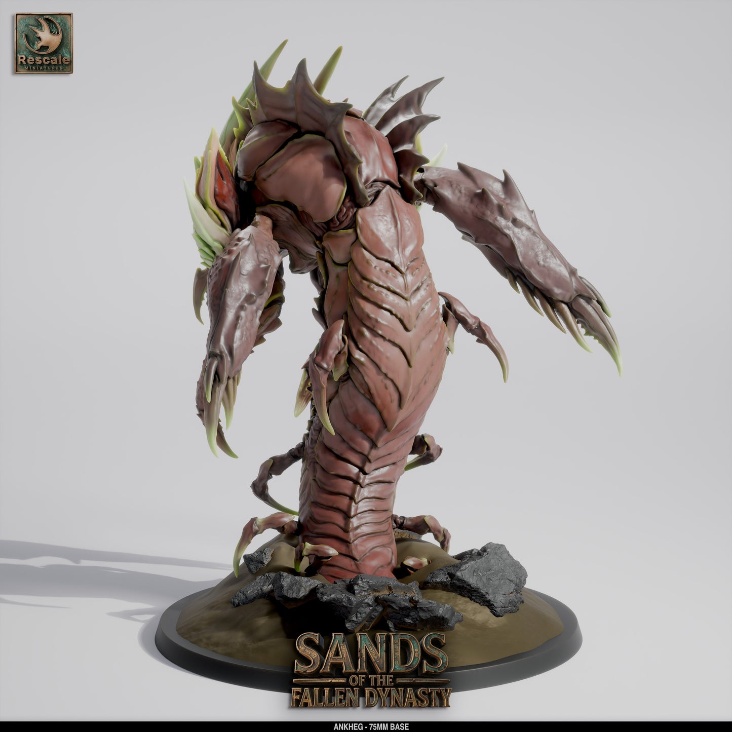 Ankheg | Burrowing Acid-Spitting Monster | Resin Tabletop RPG Figure | 75mm Base