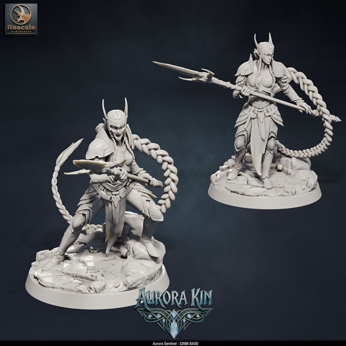 Aurora Sentinels DND Miniatures TTRPG Resin Figures 32mm Base