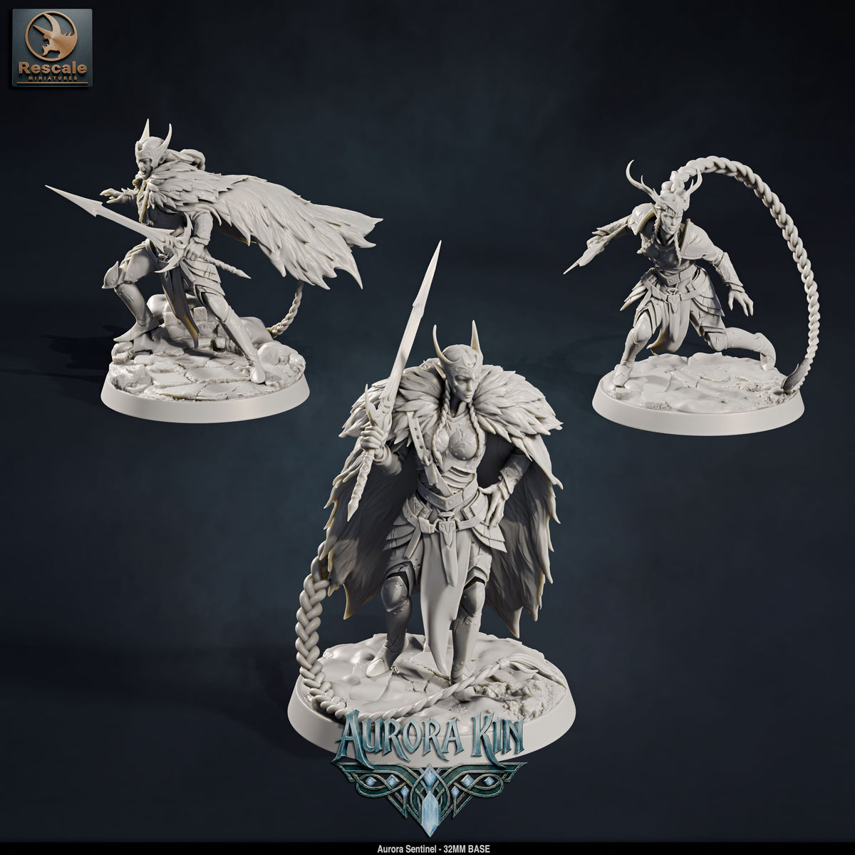 Aurora Sentinels DND Miniatures TTRPG Resin Figures 32mm Base