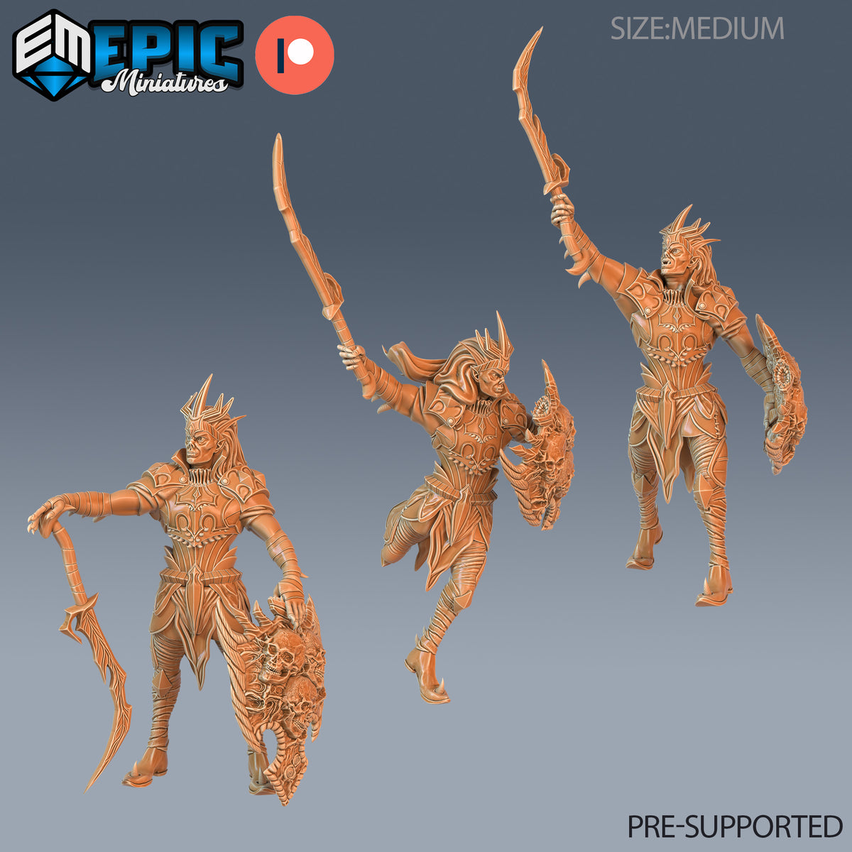 Blood Paladin DND Miniature TTRPG Resin Figure 25mm Base