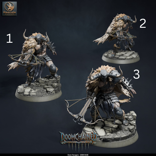 Doom Ravager Knights DND TTRPG Resin Miniature 32mm Base