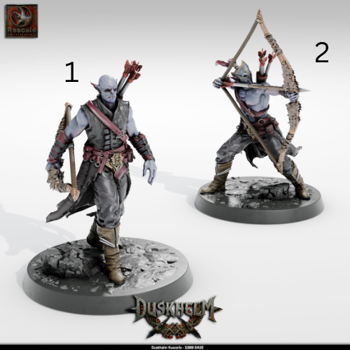 Vampire Duskhelm Huscarls Vampire Warriors DND Miniature TTRPG Resin Figure 32mm Base