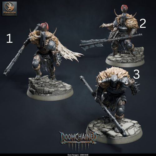 Doom Ravager Knights DND TTRPG Resin Miniature 32mm Base