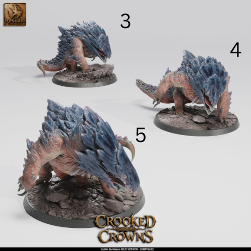 Goblin Bulette Riders DND Miniature TTRPG Resin Figure 50mm Base