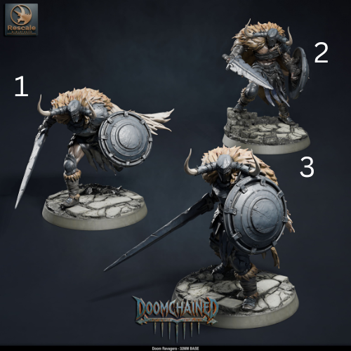 Doom Ravager Knights DND TTRPG Resin Miniature 32mm Base