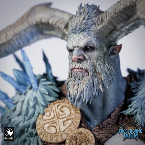 Ice Giant Thuglar Large Scale DnD Miniature | Epic Figure for tabletop