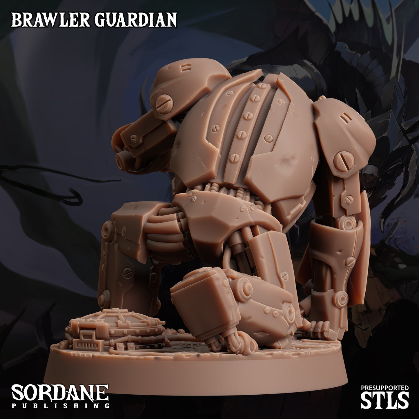 Brawler Guardian DND TTRPG Resin Model 50mm Base
