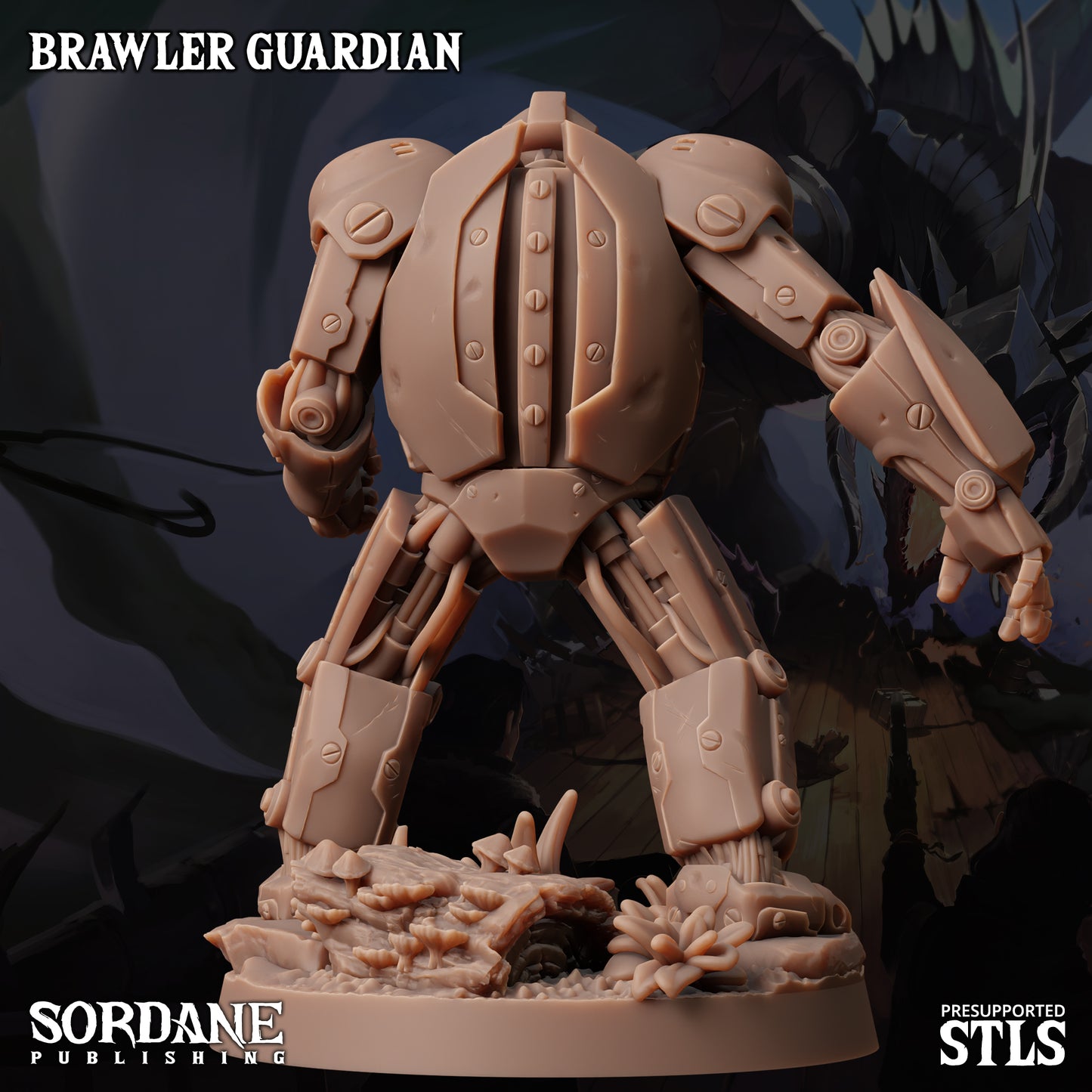 Brawler Guardian DND TTRPG Resin Model 50mm Base