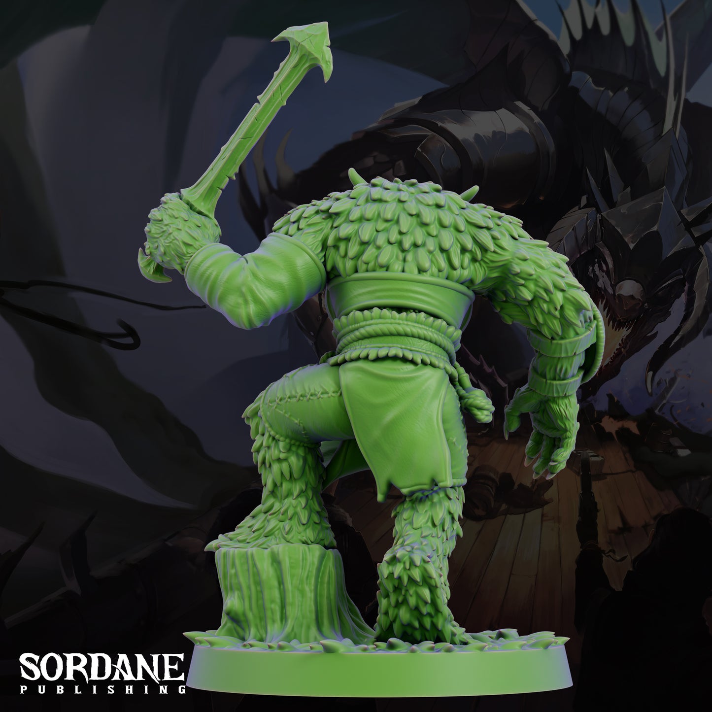 Bugbear Female Savage Goblinoid Warrior Resin Tabletop RPG Figure 25mm Base