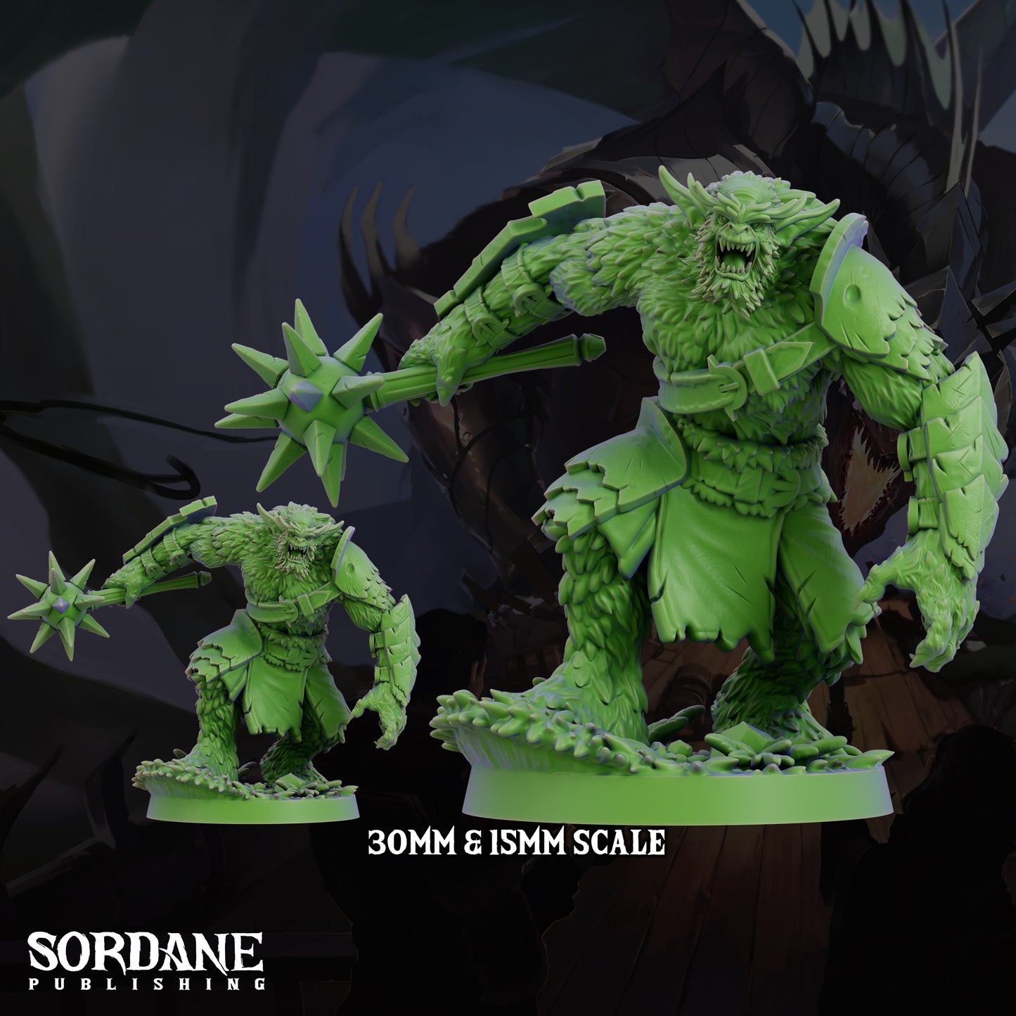 Bugbear Savage Goblinoid Warrior Resin Tabletop RPG Figure 25mm or 50mm Base