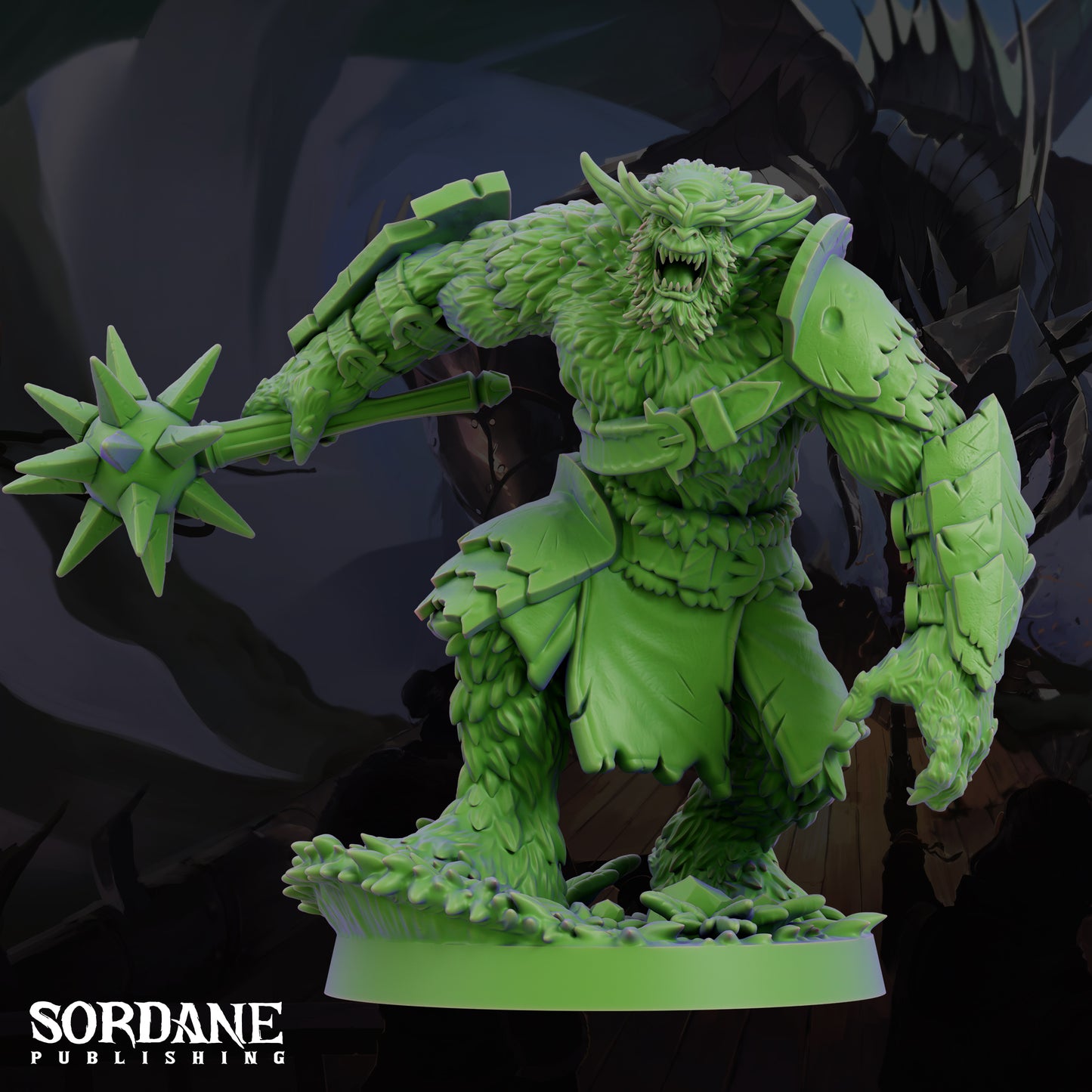 Bugbear Savage Goblinoid Warrior Resin Tabletop RPG Figure 25mm or 50mm Base