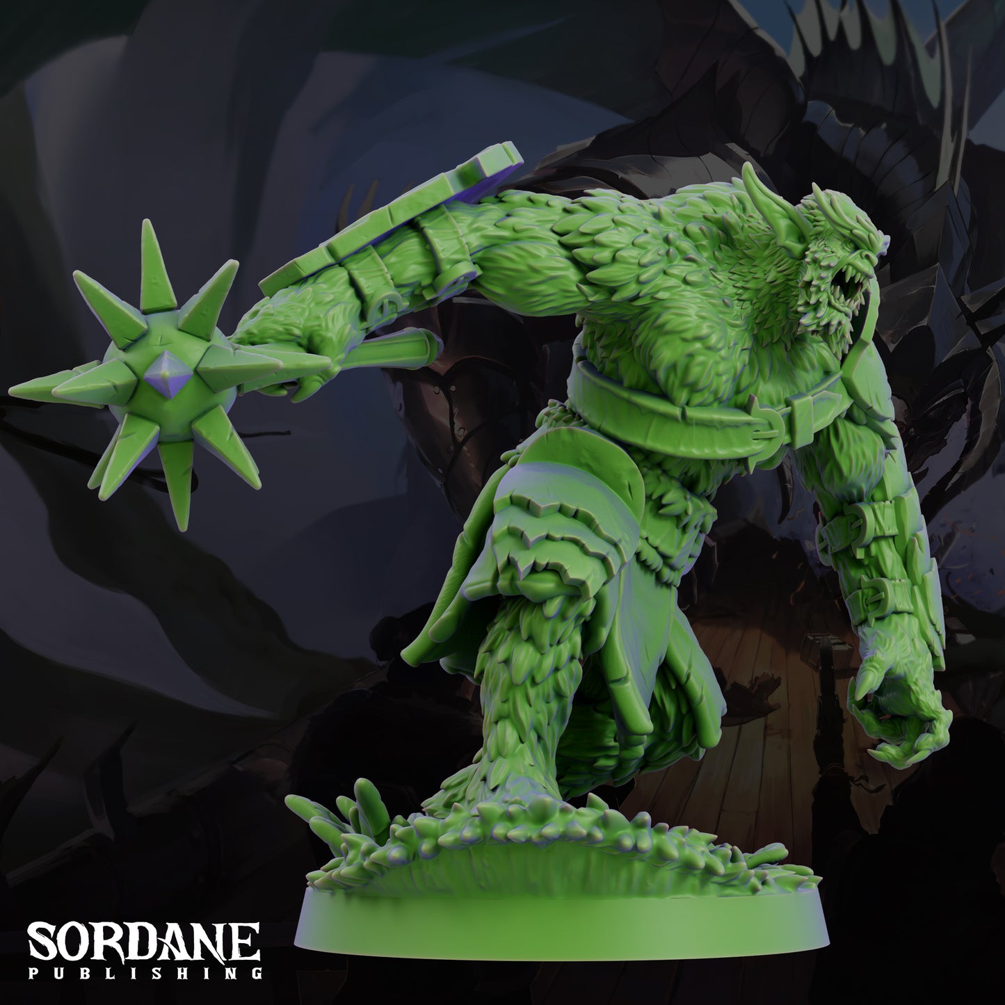 Bugbear Savage Goblinoid Warrior Resin Tabletop RPG Figure 25mm or 50mm Base