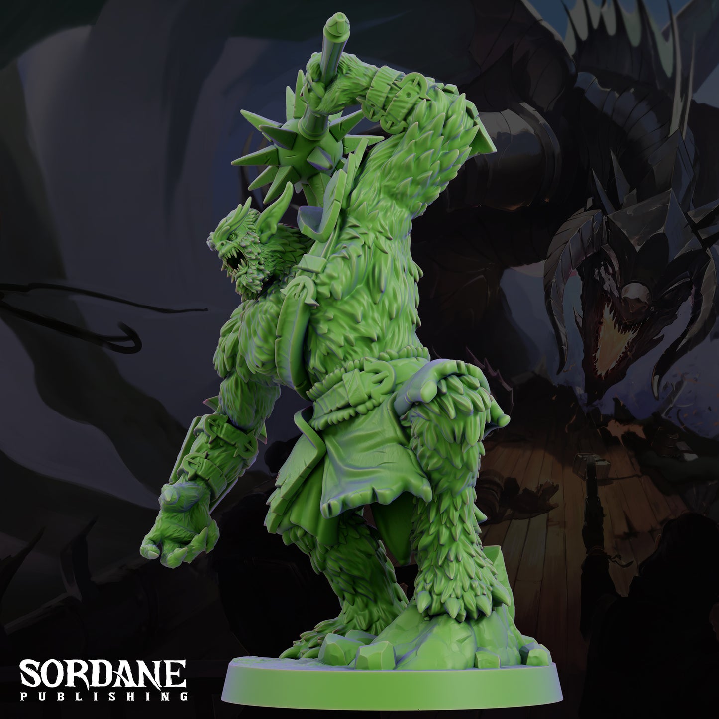 Bugbear Savage Goblinoid Warrior Resin Tabletop RPG Figure 25mm or 50mm Base