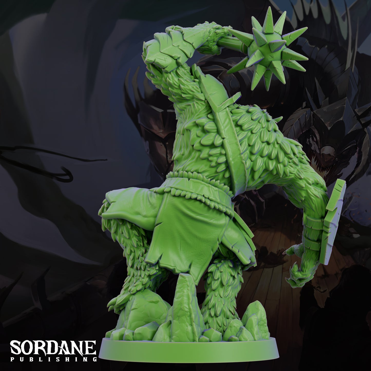Bugbear Savage Goblinoid Warrior Resin Tabletop RPG Figure 25mm or 50mm Base