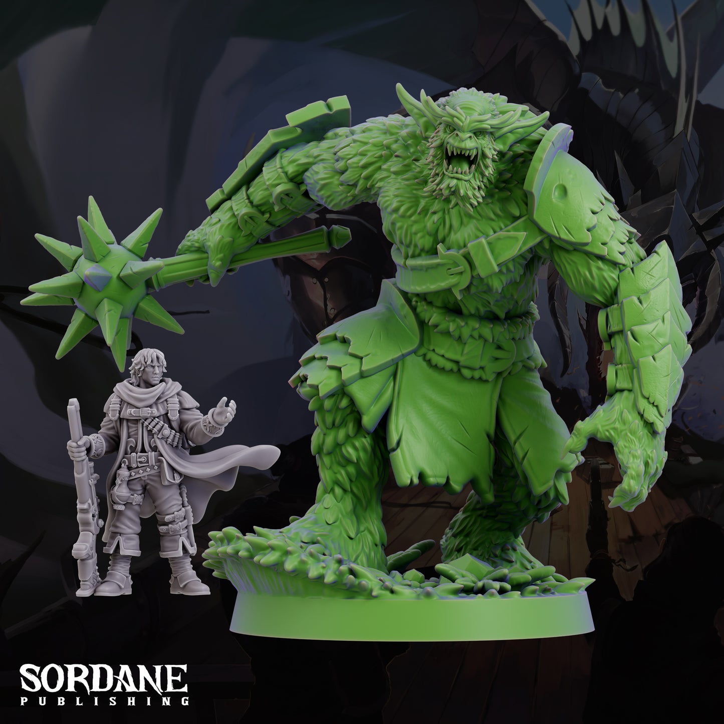 Bugbear Savage Goblinoid Warrior Resin Tabletop RPG Figure 25mm or 50mm Base