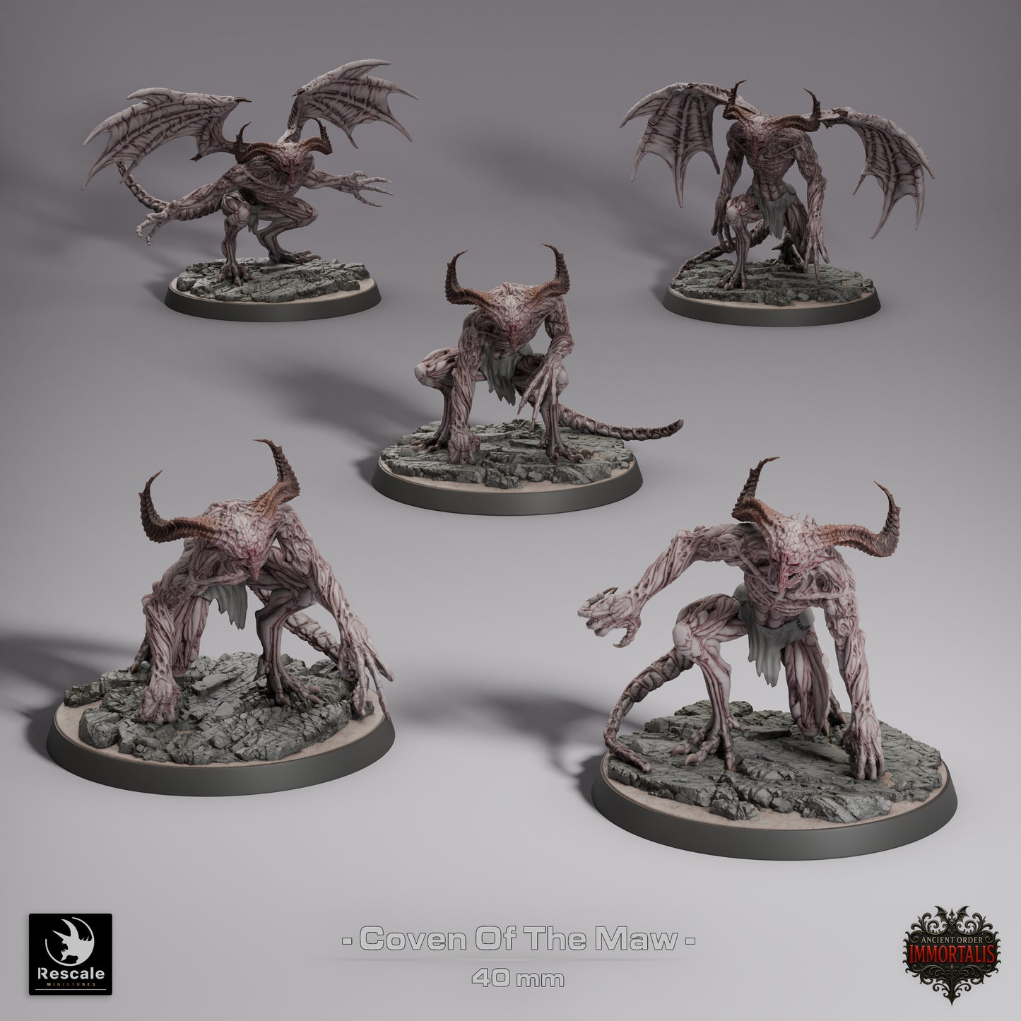Coven Of The Maw Demon D&D Tabletop Resin Mini 5 Different Poses