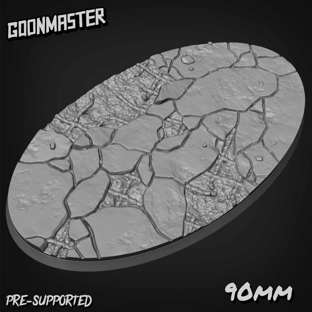 Concrete Design Base Collection DND TTRPG Resin Bases 25mm 170mm